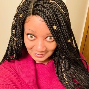 Zury Sis Lace Front Braid Wig 30 inches color 1b